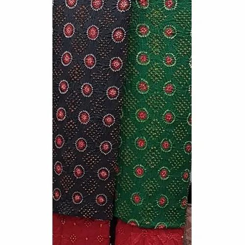 Designer Embroidered Cotton Dress Material