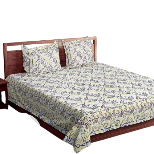 Hand Block Pure Cotton Bedsheet