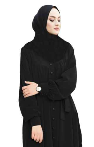 Black Plain Abaya For Women Burqa Modest Wear Islamic Stylish Dubai Abaya - Features: High Quality