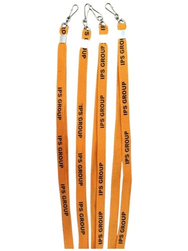 I Card Flat Lanyard 14mm Printed with Clip and Hook