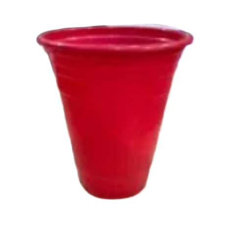 Red Plastic Glass
