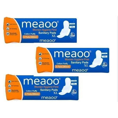 Meaoo Cotton Fluffy Straight Xl 280 Mm Sanitary Pads