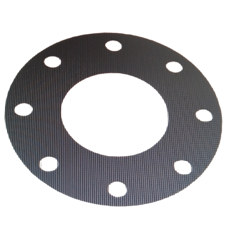 Rubber Natural Full Face Gasket - Natural Rubber, Dark Color, Ring Shape | Leak Proof, High Elasticity, Pressure Resistant, Chemical Resistant