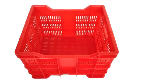 Tomato Plastic Crate - Color: Red