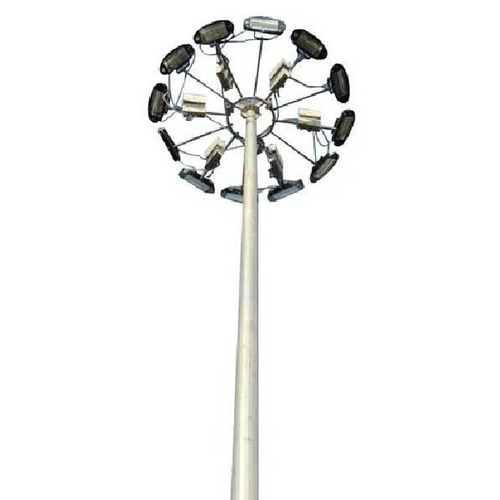 30 Meter High Mast Lighting Poles - Color: Gray And Silver