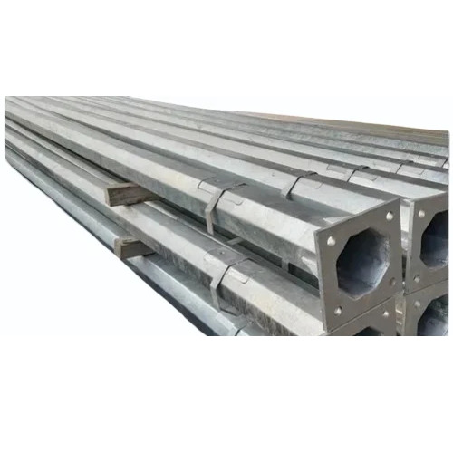 6 Meter Octagonal Pole - Color: Silver