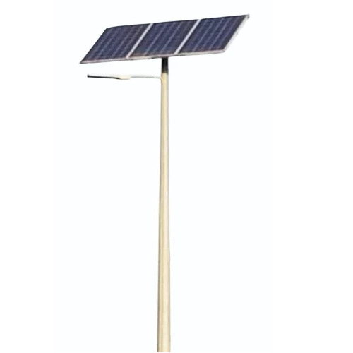 Led Solar Street Light Pole - Color: Silver