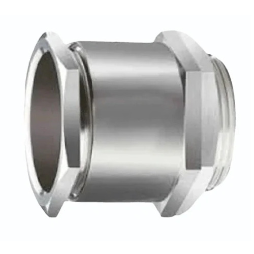 Single Compression Type Heavy Duty Cable Glands - Color: Silver