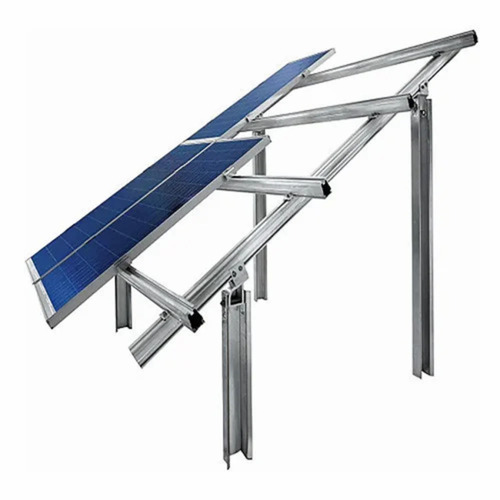 Aluminium Solar Panel Roof Top Mounting Structure - Color: Silver