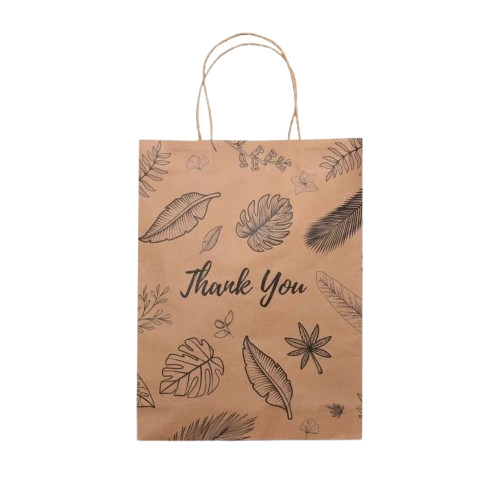 Brown Printed Paper Bags