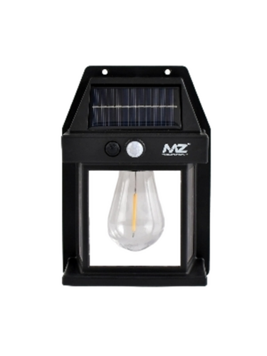 Solar Wall Lamp - Color: Black