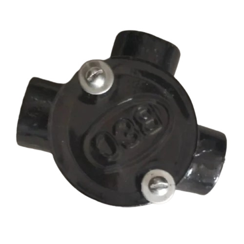 25mm Bec Plast Black Pvc Junction Box