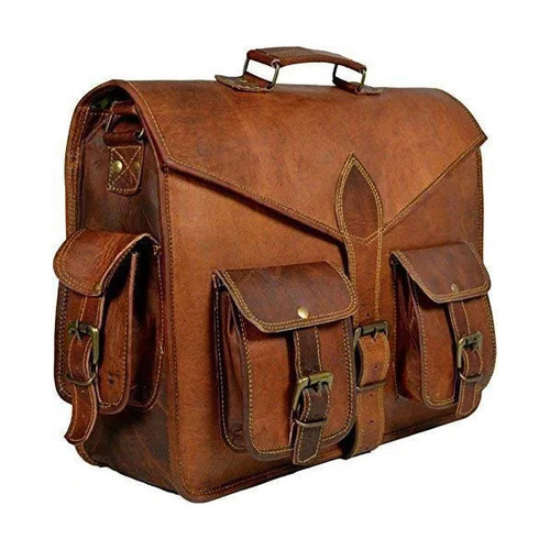 Brown Leather Messenger Bag