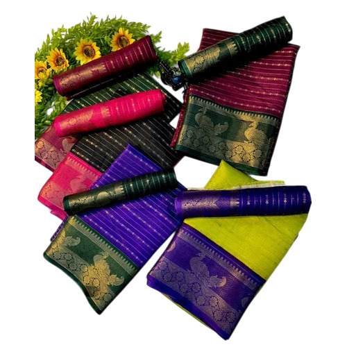 Printed Mysore Silk Saree - Color: Multicolour