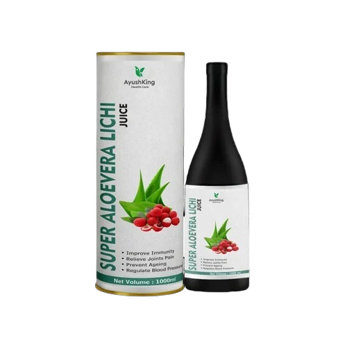 Ayushking Health Care Super Aloe Vera Lichi Juice - Age Group: For Adults