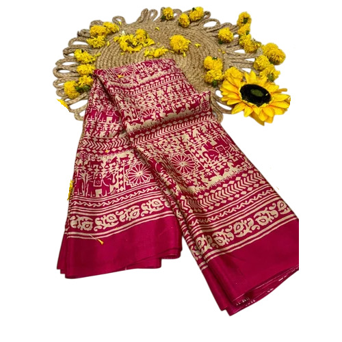 Lagdi Pure Gajji Soft Silk Saree