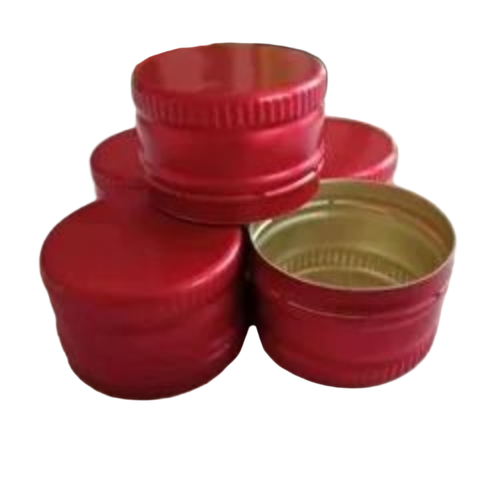Round Red Aluminum Bottel Cap