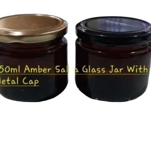 Amber Glass Jar