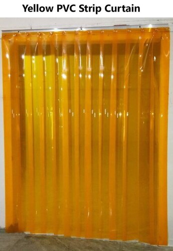 Plain Yellow Pvc Curtains