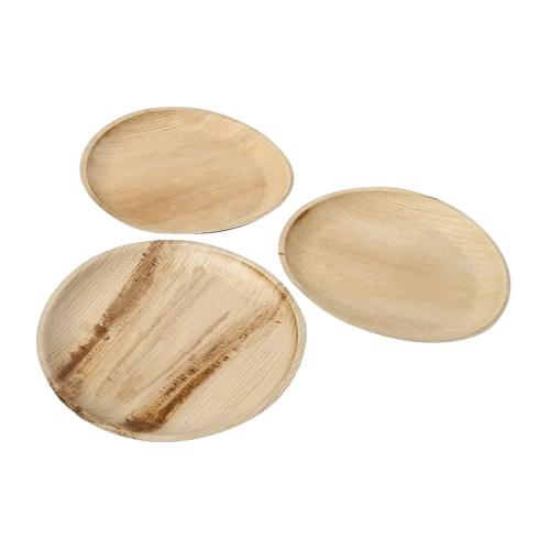 Round Eco Friendly Disposable Areca Leaf Plate