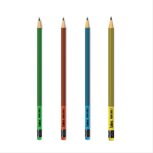 Wood Neon Line Pencil