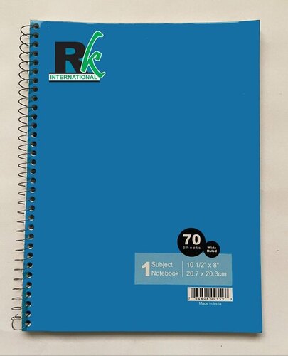 Spiral Bound Notebook By R. K. International