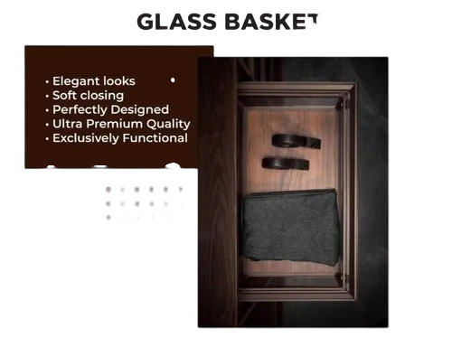 Glass Basket Mocha Series