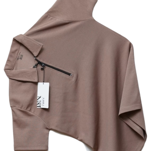 Brown Polo T Shirt - Cotton, Various Sizes, Brown, V-Neck | Lightweight, Quick Dry, Comfortable Fit