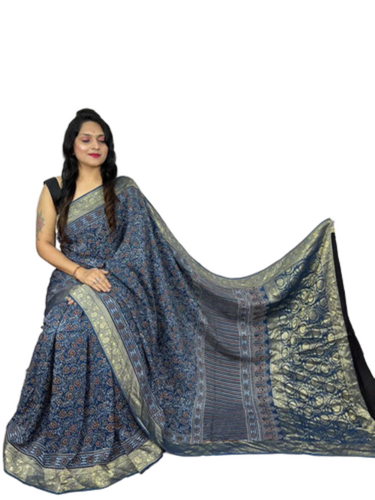 Ladies Sarees - Fabric Type: Cotton Silk