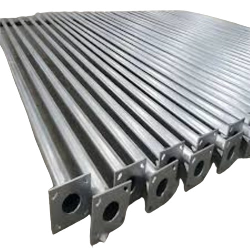 6 Meter Gi Octagonal Street Light Pole - Color: Silver