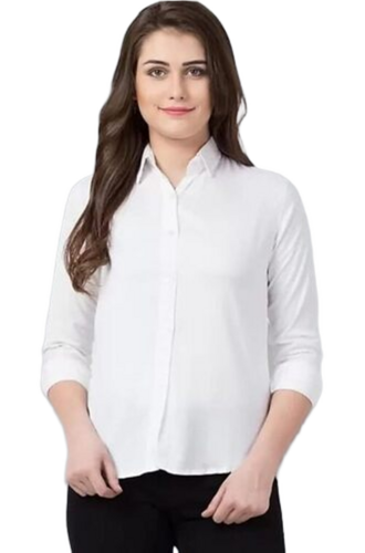 Ladies White Shirt - Design: Tops