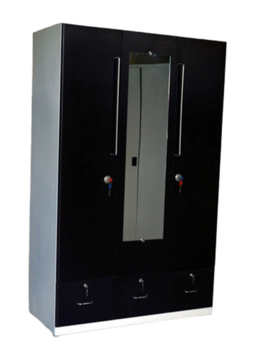 Three Door Steel Almirah - Color: Allcolor