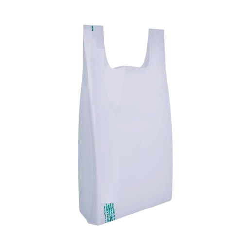 Bio Degradable Carry Bag - Color: White