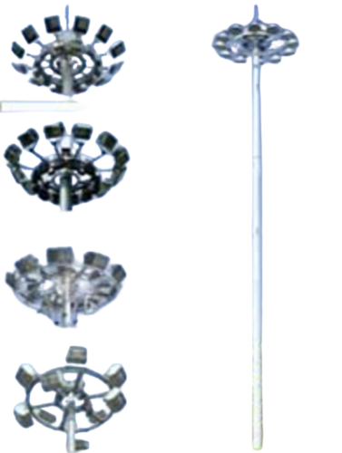 80W Solar Led High Mast Lighting