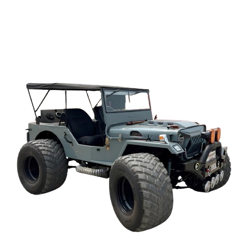 Gray Custom Modified Jeep
