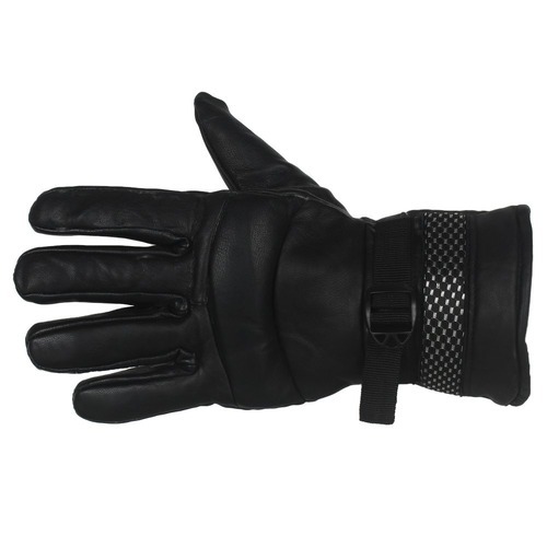 Black Leather Hand Gloves