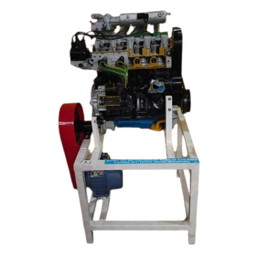 Cut Section Stroke 4 Cylinder Petrol Engine