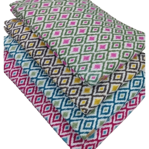 Ikkat Cotton Fabric
