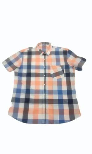Men Casual Cotton Checked Shirts