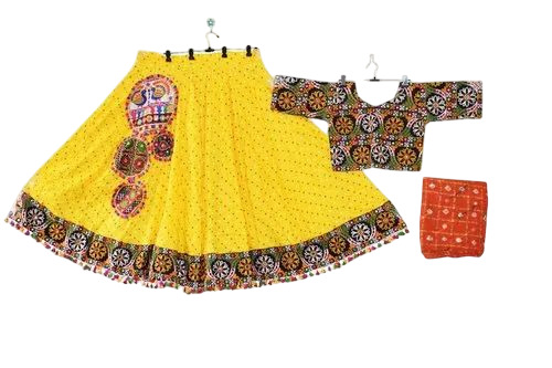 Bandhej Cotton Ghagra Choli