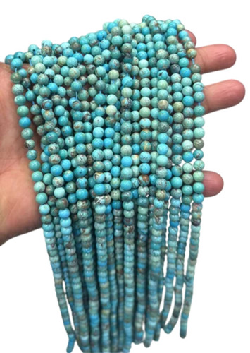 Natural Turquoise Round Beads