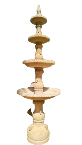 Outdoor Sandstone Fountain - Color: Brown