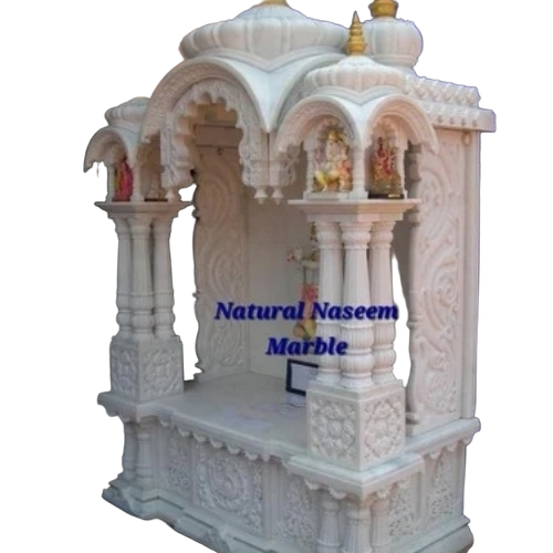 5.5 Ft Marble Carved Temple
