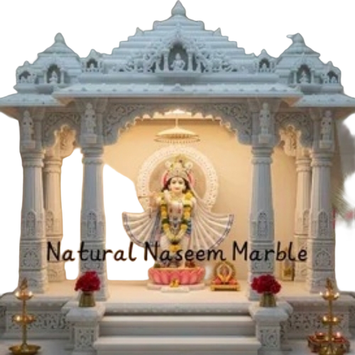White Marble Temple For Home By Natural Naseem Marble