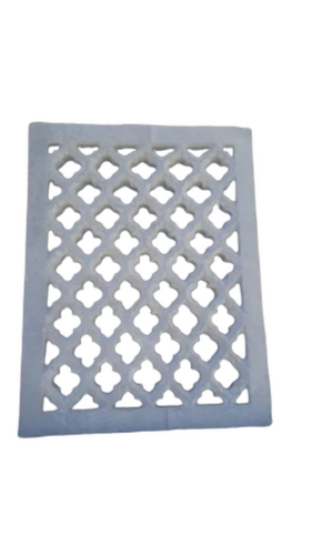Marble Jali - Marble, White, Square | Durable, Handcrafted, Elegant Decorative Panel