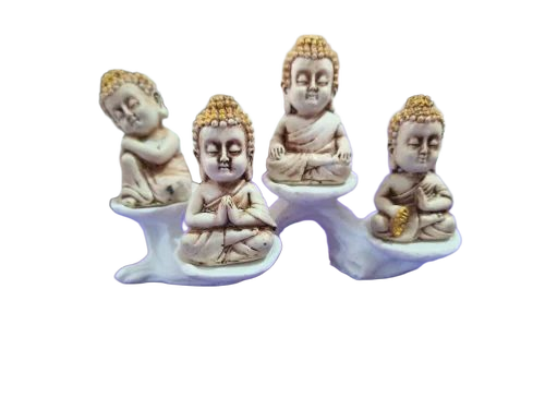 Monk Resin Statue - Fabric Type: Canvas