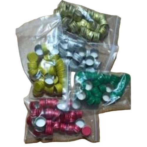 25mm Silver Aluminum Bottle Cap