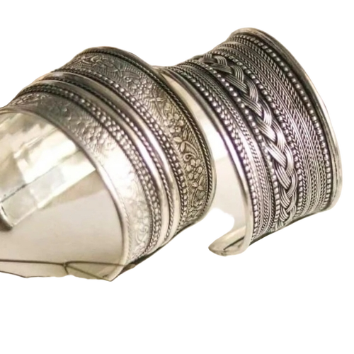 German Silver Cuffs Pair