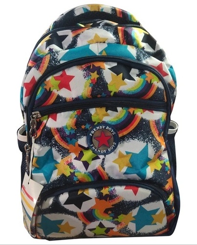 60l Polyester Multicolour School Bag