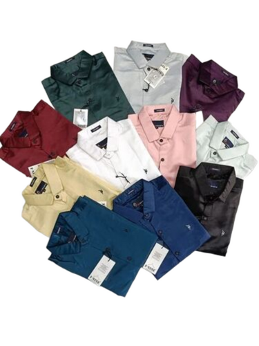 Mens Satin Shirts - Collar Style: Button Down